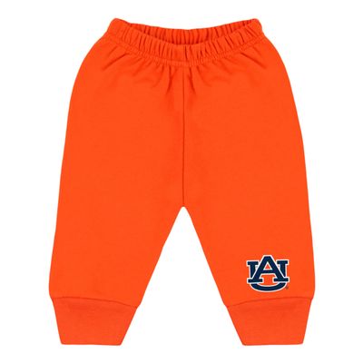 College Baby NCAA Officially Licensed Infant Jogger Sweatpants, Auburn AU Logo, Orange, 2T