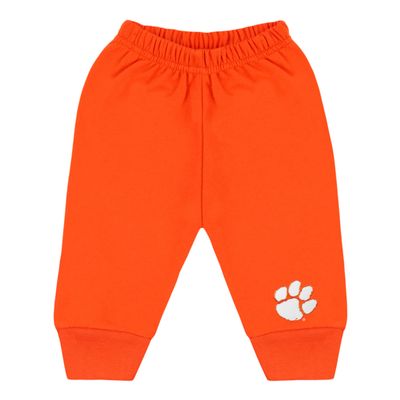 College Baby NCAA Officially Licensed Toddler Jogger Sweatpants, Clemson Logo, Orange, 4T