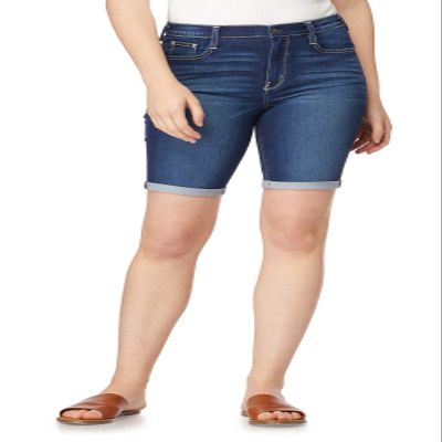 WallFlower Jeans Irresistible Denim Shorts for Women High Rise Insta Soft Figure Enhancing Stretch Denim in Standard and Plus, Donna, 5
