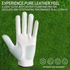 Amy Sport Golf Gloves Men Left Hand Right Handed Golfer 3 Pack with Ball Marker Soft Leather Weathersof Grip Mens Glove Size S M ML L XL XXL 3XL (3 Pack-White, Large, Worn on Left Hand) view 4