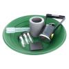 ASR Outdoor Gold Rush Gold Prospecting Pan Kit Glass Vials Testing Stone - 10pc view 1