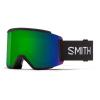 SMITH Squad XL Goggles with ChromaPop Lens  Performance Snowsports Goggles with Replaceable Lens for Skiing & Snowboarding  for Men & Women with Larger Faces  Black + Sun Green Mirror view 1