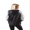 Ultra Game NFL New Orleans Saints Womenss Quarter Zip Hoodie Windbreaker Jacket, Team Color, Large view 2