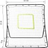 DRM Baseball Softball Rebounder Pitchback Rebound Net- Pitching and Throwing Practice Return Net for Kids and Adults - Pitcher Throwing Practice Trainer view 4