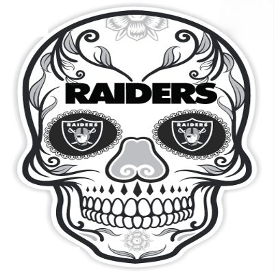 4Stickers Raiders Football Skull