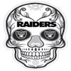 4Stickers Raiders Football Skull view 1