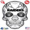 4Stickers Raiders Football Skull view 2