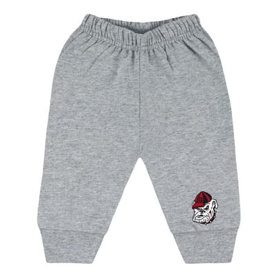College Baby NCAA Officially Licensed Toddler Jogger Sweatpants, Georgia Bulldog Head Logo, Oxford, 4T