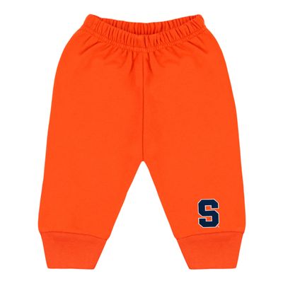 College Baby NCAA Infant Jogger Sweatpants, Syracuse S Logo, Orange, 0-3 Months