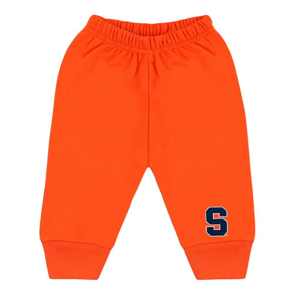 College Baby NCAA Infant Jogger Sweatpants, Syracuse S Logo, Orange, 0-3 Months