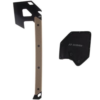 Schrade Delta Class Backdraft Axe 19.5in with a 4.75in 3Cr13 Steel Blade and G10 Handle for Outdoor Survival, Camping, and Bushcraft