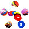 10 Pcs Poly Spots, Haploon 9 Inch Non Slip Floor Dots Sport Set for Drills Training Soccer Football Basketball Footwork Teaching Marker Field view 2
