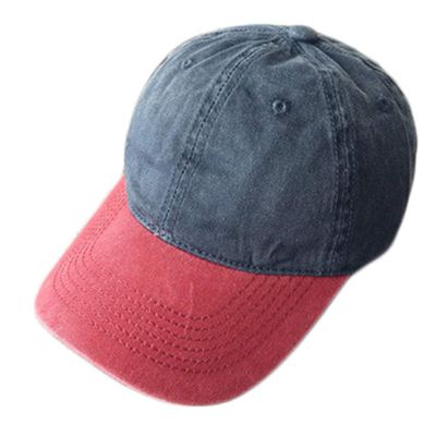 Andongnywell Washed Twill Cotton Baseball Cap Low Profile Adjustable Baseball Hat Classic Polo Style Caps (One_Size,Blue 2)