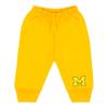 College Baby NCAA Officially Licensed Infant Jogger Sweatpants, Michigan M with Outline Logo, Gold, 3T view 1