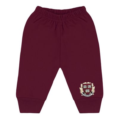 College Baby NCAA Officially Licensed Infant Jogger Sweatpants, Harvard Crest Logo, Maroon, 2T