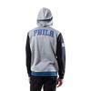 Ultra Game NBA Philadelphia 76ers Men's Full Zip Fleece Hoodie Varsity Letterman Jacket, Team Color; Large view 3
