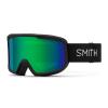 SMITH Frontier Goggles with Carbonic-x Lens  Performance Snowsports Goggles with Replaceable Lens for Skiing & Snowboarding  for Men & Women  Black + Green Sol-X Mirror view 1