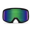SMITH Frontier Goggles with Carbonic-x Lens  Performance Snowsports Goggles with Replaceable Lens for Skiing & Snowboarding  for Men & Women  Black + Green Sol-X Mirror view 3
