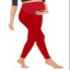 Hybrid & Company Women's Maternity Leggings LM48224X 1012 RED 2X view 4