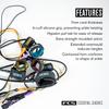 FCS 7' All Round Essential Surfboard Leash - Black | Lightweight & Durable 7ft Surf Leash for 2-8ft Waves, in-Cuff Silicone Grip, Comfortable and Supportive Ankle Strap, Easy-Release Tab view 3