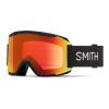 SMITH Squad Goggles with ChromaPop Lens  Performance Snowsports Goggles with Replaceable Lens for Skiing & Snowboarding  for Men & Women  Black + ChromaPop Everyday Red Mirror view 1