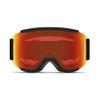 SMITH Squad Goggles with ChromaPop Lens  Performance Snowsports Goggles with Replaceable Lens for Skiing & Snowboarding  for Men & Women  Black + ChromaPop Everyday Red Mirror view 3
