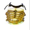 Roman Breastplate Cuirass Chest Plate Steel Armor Muscle Armor Brass Finish view 1