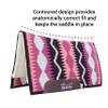 Professional's Choice Comfort-Fit SMX Air Ride Pad: Serpentine | Absorbs Shock & Improves Saddle Fit | Melon view 2