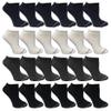 Yacht & Smith 24 Pairs Of Wholesale Womens Cotton Shoe Liner Training Socks Size 9-11 (Assorted, 24) view 1