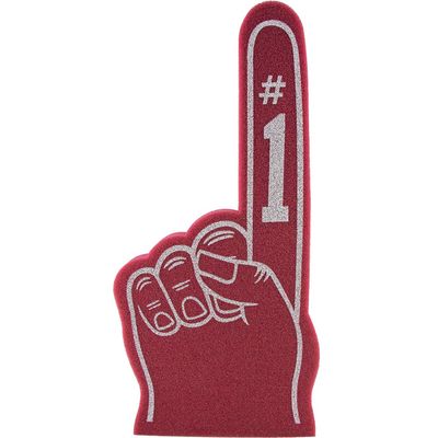 Giant Foam Finger 18 Inch- Number 1 Universal Foam Hand for All Occasions - Cheerleading for Sports - Exciting Vibrant Colors use as Celebration Pom Poms- Great for Sports Events Games School Business