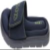 IZOD Men's Sandal Adjustable Sport Slide, Memory Foam Sandal, Navy Green, Medium/Men's Size 7 to 8 view 4