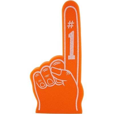 Giant Foam Finger 18 Inch- Number 1 Universal Foam Hand for All Occasions - Cheerleading for Sports - Exciting Vibrant Colors use as Celebration Pom Poms- Great for Sports Events Games School Business