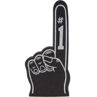 Giant Foam Finger 18 Inch- Number 1 Universal Foam Hand for All Occasions - Cheerleading for Sports - Exciting Vibrant Colors use as Celebration Pom Poms- Great for Sports Events Games School Business
