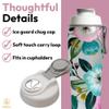 50 Strong Reusable Water Bottle with Time Markers  30 oz BPA-Free Leakproof Bottle with Chug Cap & Easy-Carry Handle  Made in USA (Pretty Flowers) view 4