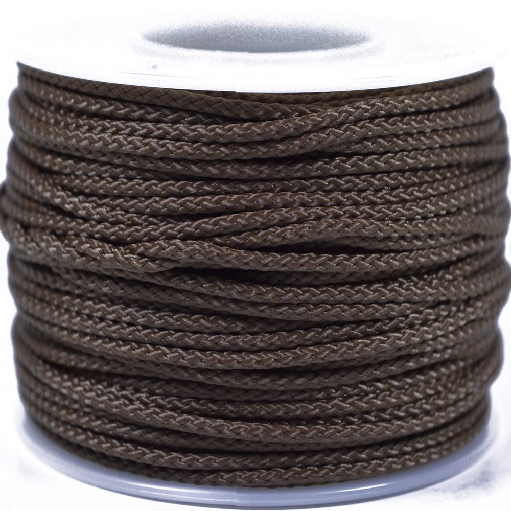 Coyote Brown Micro Cord for Paracord - 1/16" (1.18mm) Accessory Rope - 1000 Foot Spool