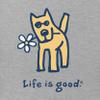 Life is Good Women's Vintage Crusher Tee Rocket with Daisy, Heather Gray - XL view 4