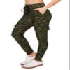 ALWAYS Cargo Jogger Pants for Women, High Waisted Sweatpants with Pockets, Super Soft Casual Lounge Pants for Athletic Yoga & Gym, Cotton Drawstring Trousers, Space Dye Olive L view 1