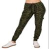 ALWAYS Cargo Jogger Pants for Women, High Waisted Sweatpants with Pockets, Super Soft Casual Lounge Pants for Athletic Yoga & Gym, Cotton Drawstring Trousers, Space Dye Olive L view 2