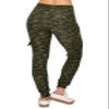 ALWAYS Cargo Jogger Pants for Women, High Waisted Sweatpants with Pockets, Super Soft Casual Lounge Pants for Athletic Yoga & Gym, Cotton Drawstring Trousers, Space Dye Olive L view 3