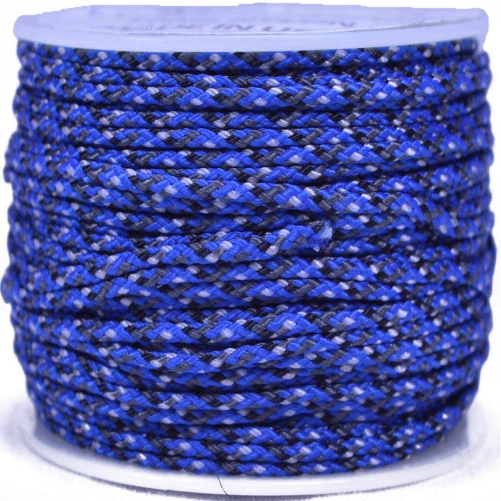 Blue Camo Micro Cord for Paracord - 1/16" (1.18mm) Accessory Rope - 1000 Foot Spool