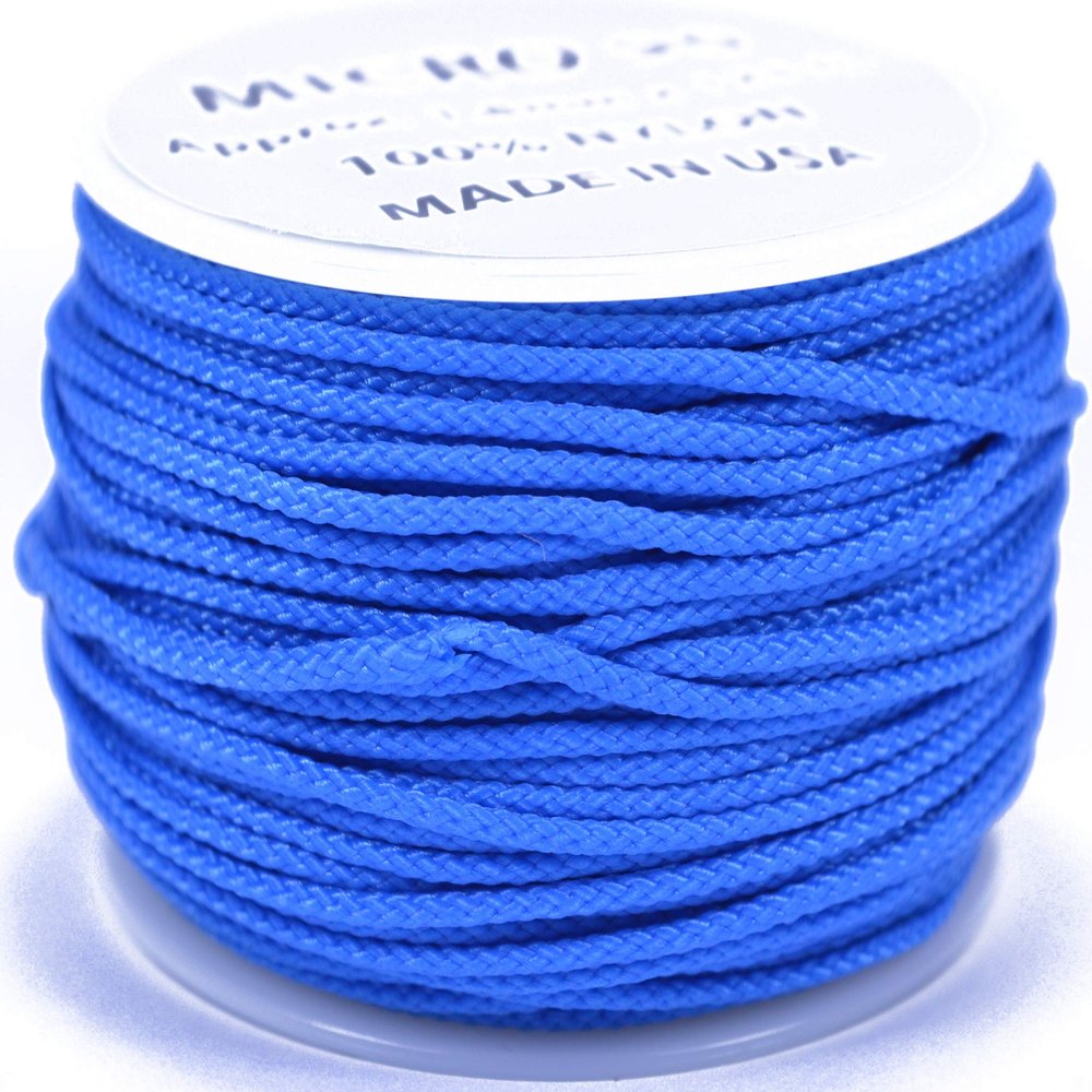 Colonial Blue Micro Cord for Paracord - 1/16" (1.18mm) Accessory Rope - 1000 Foot Spool