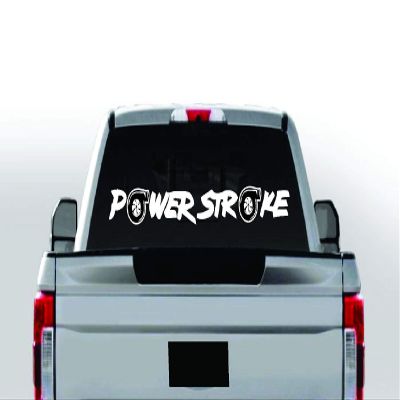 46" P Banner Turbo Window Vinyl Decal Sticker Truck Diesel 2500 Super Duty