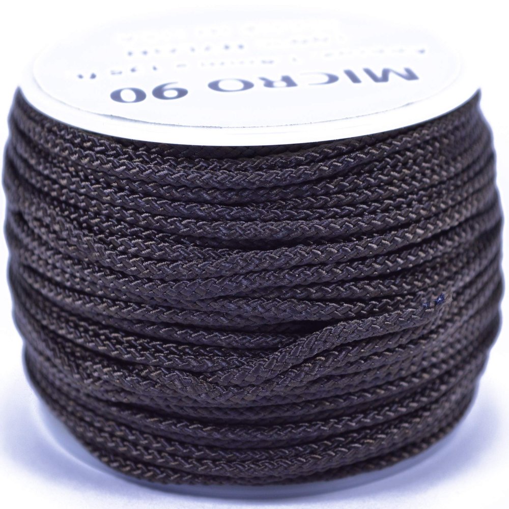 Acid Brown Micro Cord for Paracord - 1/16" (1.18mm) Accessory Rope - 1000 Foot Spool