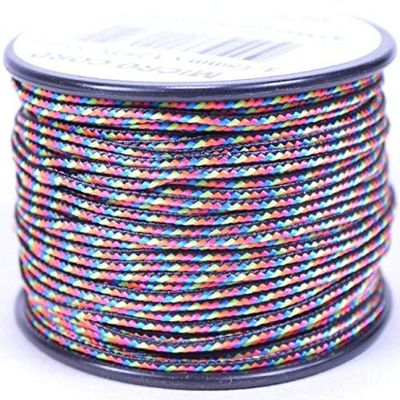 Dark Stripes Micro Cord for Paracord - 1/16" (1.18mm) Accessory Rope - 1000 Foot Spool
