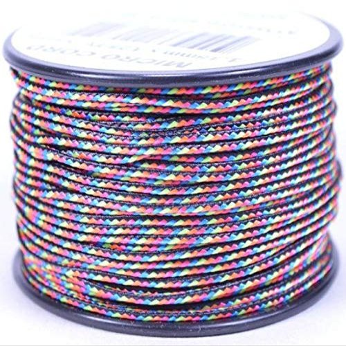 Dark Stripes Micro Cord for Paracord - 1/16" (1.18mm) Accessory Rope - 1000 Foot Spool