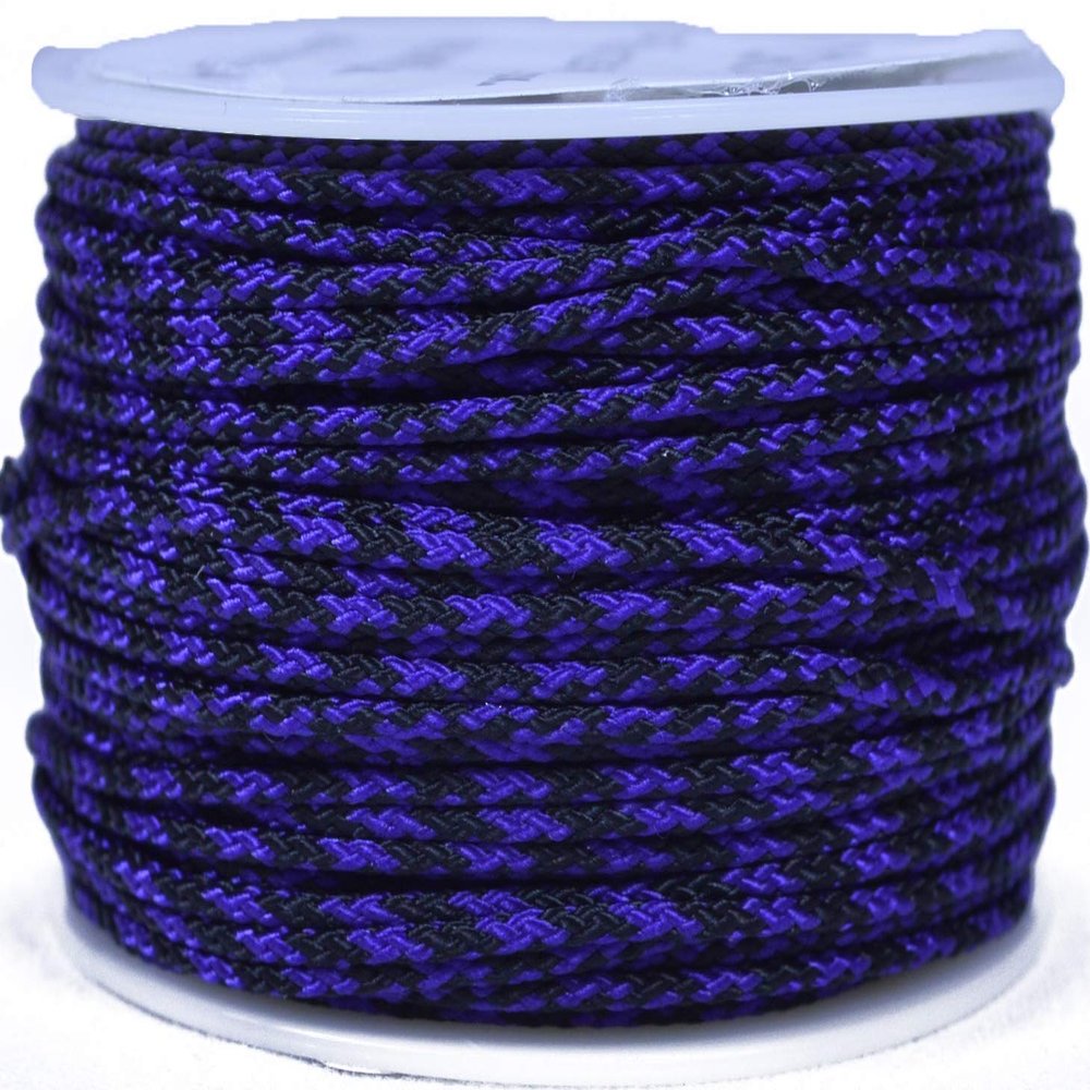 Black Berry Micro Cord for Paracord - 1/16" (1.18mm) Accessory Rope - 1000 Foot Spool