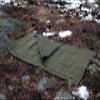1844 Helko Werk Handmade Waxed Canvas Cowboy Bedroll - Camp Bed Roll w Leather Straps & Zipper-Waterproof-Sleeping Bag (Bedroll Forest Green) #F8761FG view 3