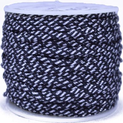 Black and White Camo Micro Cord for Paracord - 1/16" (1.18mm) Accessory Rope - 1000 Foot Spool