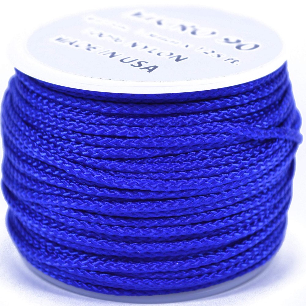 Electric Blue Micro Cord for Paracord - 1/16" (1.18mm) Accessory Rope - 1000 Foot Spool