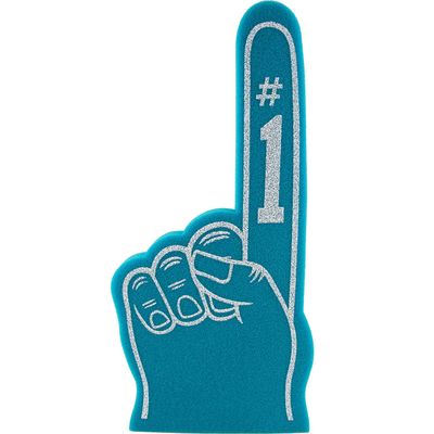 Giant Foam Finger 18 Inch- Number 1 Universal Foam Hand for All Occasions - Cheerleading for Sports - Exciting Vibrant Colors use as Celebration Pom Poms- Great for Sports Events Games School Business